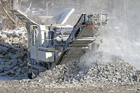PTO application rock crusher