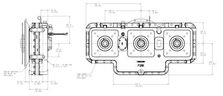 5 Pad Funk Pump Drive 565 L Dimensional