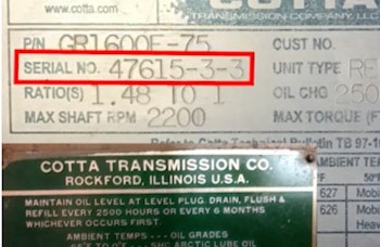 Identify Cotta Transmission